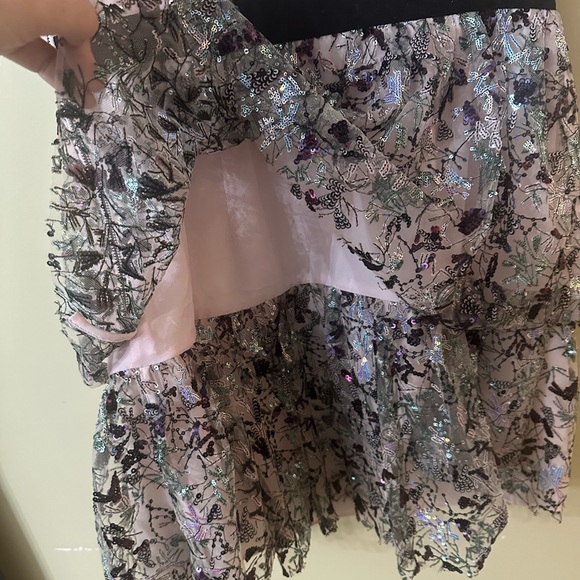 Self-Portrait Pink and Black Lace Dress - Picture 9 of 15